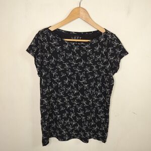Ann Taylor LOFT Floral Tee Shirt